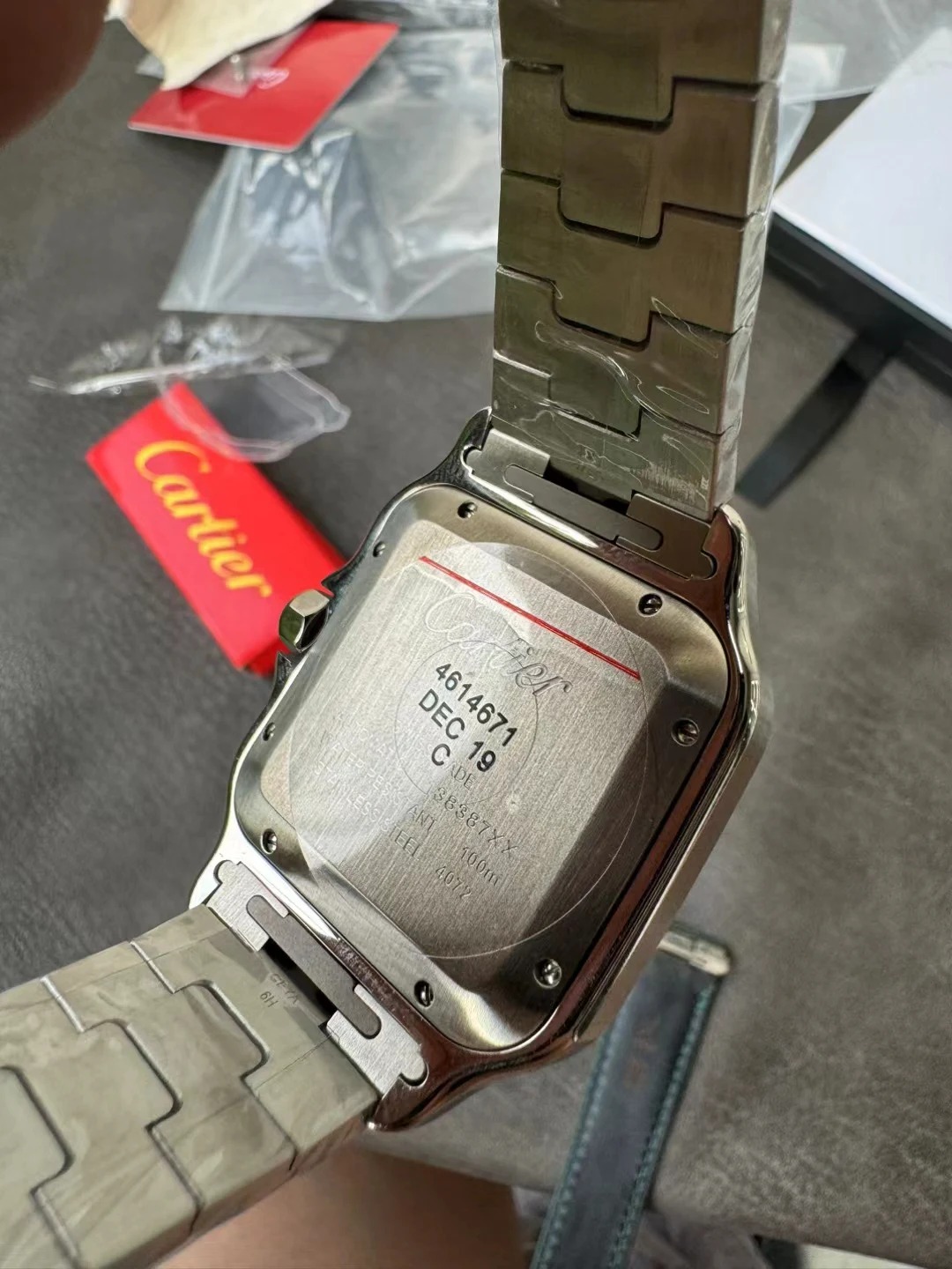 Đồng Hồ Cartier Chế Tác Santos Mặt Xanh Lá Cây Xưởng BV Tặng Dây Da (7) Đồng Hồ Cartier Chế Tác Santos Mặt Xanh Lá Cây Xưởng BV Tặng Dây Da (1)