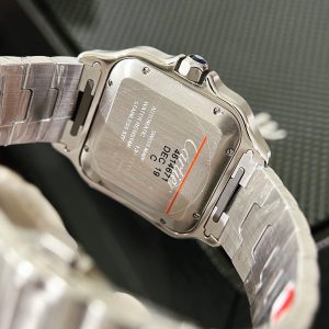 Đồng Hồ Cartier Chế Tác Santos Màu Demi Gold Xưởng BV Tặng Dây Da 40mm (1)