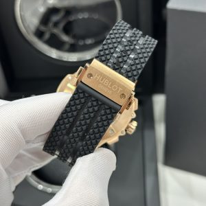 Đồng Hồ Hublot Chế Tác Big Bang Chronograph King Gold Đính Đá Nam 44mm (1)