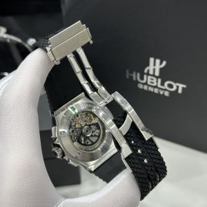 Đồng Hồ Hublot Chế Tác Big Bang Chronograph Titanium Đính Đá 1 Hàng 44mm (6)
