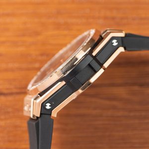 Đồng Hồ Hublot Chế Tác Big Bang King Gold Đính Đá Dây Cao Su 39mm (1)