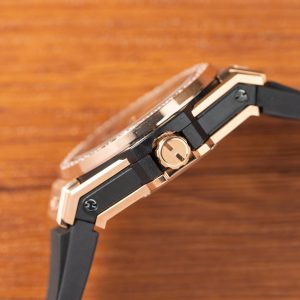 Đồng Hồ Hublot Chế Tác Big Bang King Gold Đính Đá Dây Cao Su 39mm (1)