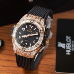 Đồng Hồ Hublot Chế Tác Big Bang King Gold Đính Full Đá 39mm (3)