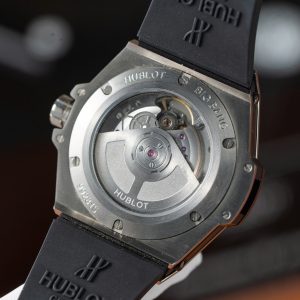 Đồng Hồ Hublot Chế Tác Big Bang Titanium Đính Đá Dây Cao Su 39mm (2)
