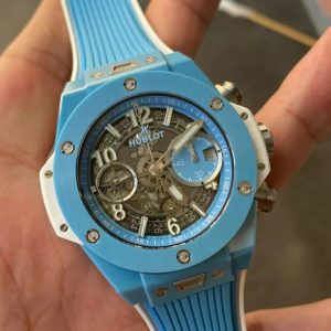 Đồng Hồ Hublot Chế Tác Big Bang Unico Dây One Click Xưởng BBF Sky Blue