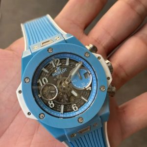 Đồng Hồ Hublot Chế Tác Big Bang Unico Dây One Click Xưởng BBF Sky Blue