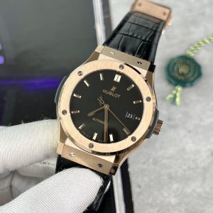 Đồng Hồ Hublot Chế Tác Classic Fusion King Gold Màu Đen Xưởng HB 42mm (1)