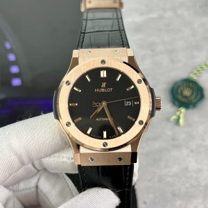Đồng Hồ Hublot Chế Tác Classic Fusion King Gold Màu Đen Xưởng HB 42mm (1)