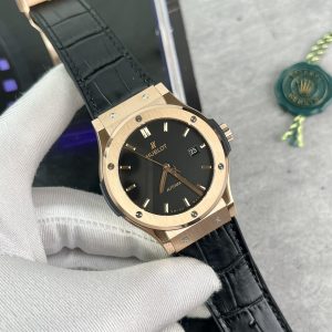 Đồng Hồ Hublot Chế Tác Classic Fusion King Gold Màu Đen Xưởng HB 42mm (1)