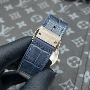 Đồng Hồ Hublot Chế Tác Đính Đá Moissanite Hong Kong Màu Xanh 42mm (4)