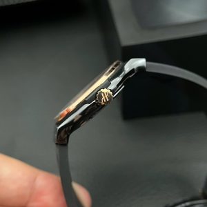 Đồng Hồ Hublot Chế Tác Vỏ Gốm Ceramic Viền Vàng Hồng Xưởng JJZ 42mm (2)