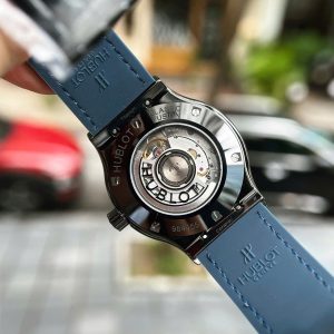 Đồng Hồ Hublot Chế Tác Vỏ Gốm Đen Màu Xanh Than Xưởng JJZ 42mm (1)