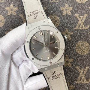 Đồng Hồ Hublot Fake Máy Nhật Miyota 8215 ZF Màu Xám Lông Chuột 42mm