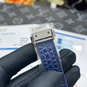 Đồng Hồ Hublot Nữ Chế Tác Đá Moissanite Màu Xanh Máy Pin Thụy Sỹ 33mm (7)