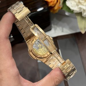 Đồng Hồ Patek Philippe Chế Tác Nautilus 5711 Màu Vàng Hồng Xưởng 3K (2)