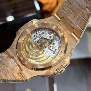 Đồng Hồ Patek Philippe Chế Tác Nautilus 5711 Màu Vàng Hồng Xưởng 3K (2)