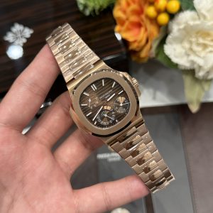 Đồng Hồ Patek Philippe Chế Tác Nautilus 5712 Mặt Chocolate Xưởng GR 40mm (1)