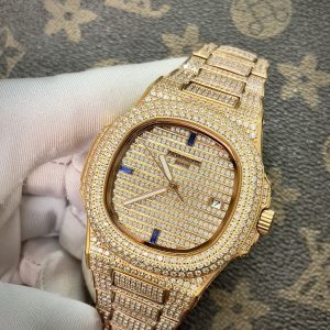 Đồng Hồ Patek Philippe Fake Máy Nhật Cọc Số Đá Xanh Nautilus 5719 40mm (1)