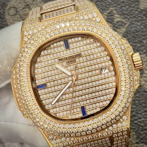 Đồng Hồ Patek Philippe Fake Máy Nhật Cọc Số Đá Xanh Nautilus 5719 40mm (1)