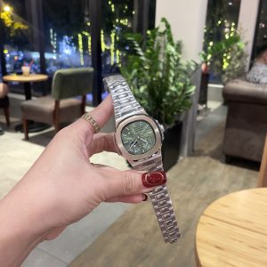 Đồng Hồ Patek Philippe Fake Máy Nhật Nautilus 5712 Mặt Xanh Lá Cây 40mm (7)