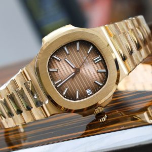 Đồng Hồ Patek Philippe Nautilus 5711 Bọc Vàng 18K Mặt Số Chocolate Xưởng 3K 40mm (11)