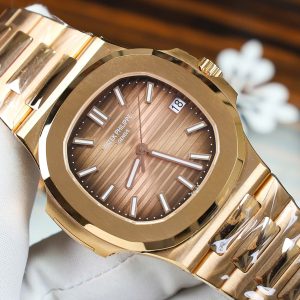 Đồng Hồ Patek Philippe Nautilus 5711 Bọc Vàng 18K Mặt Số Chocolate Xưởng 3K 40mm (11)