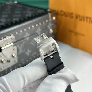 Đồng Hồ Richard Mille Chế Tác RM07 Carbon Đen Dây Cao Su Nữ 32x46mm (9)