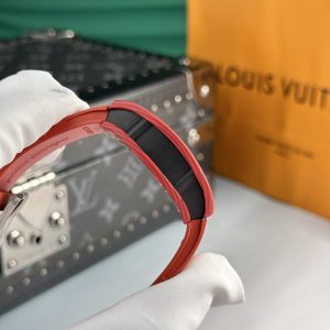 Đồng Hồ Richard Mille Chế Tác RM07 Carbon Đỏ Dây Cao Su Nữ 32x46mm (9)