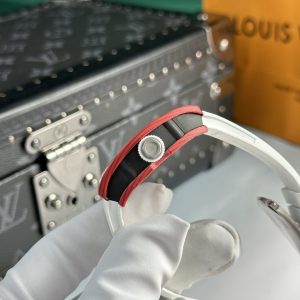 Đồng Hồ Richard Mille Chế Tác RM07 Nữ Dây Cao Su Màu Trắng 32x46mm (7)