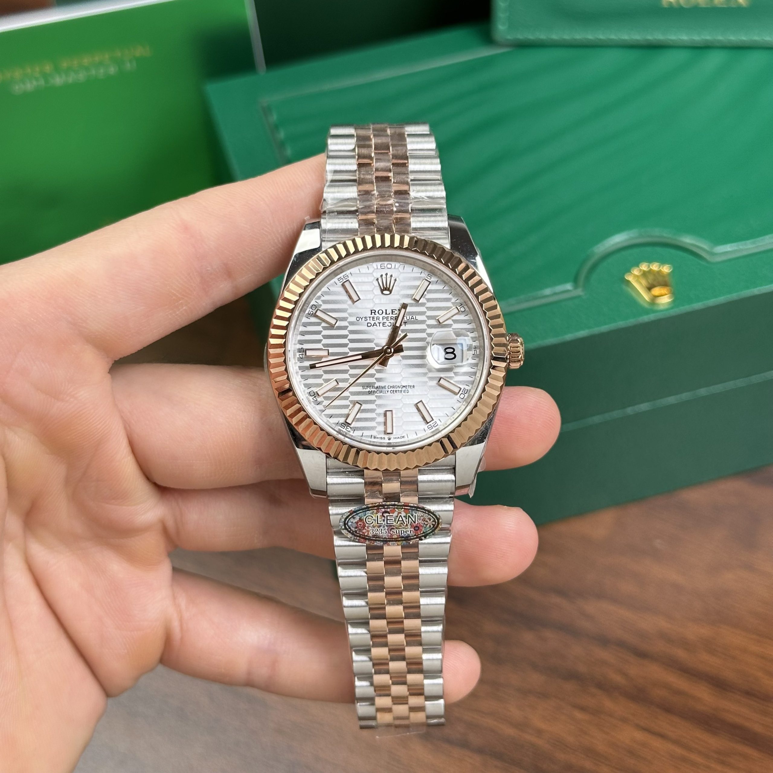 Đồng Hồ Rolex Chế Tác DateJust 126331 Demi Mặt Nếp Gấp Xưởng Clean 41mm (3) Đồng Hồ Rolex Chế Tác DateJust 126331 Demi Mặt Nếp Gấp Xưởng Clean 41mm (3)