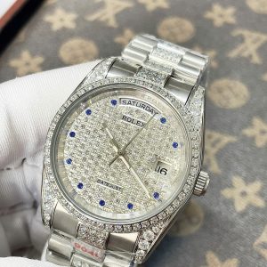 Đồng Hồ Rolex Fake Cao Cấp Máy Cơ Nhật Đính Đá Nam 40mm (1)