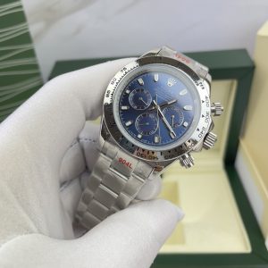 Đồng Hồ Rolex Fake Máy Nhật Cosmograph Daytona Mặt Xanh Blue 40mm (8)