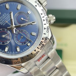Đồng Hồ Rolex Fake Máy Nhật Cosmograph Daytona Mặt Xanh Blue 40mm (8)