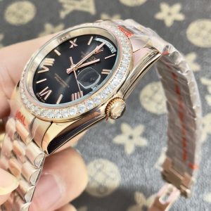 Đồng Hồ Rolex Fake Máy Nhật Day-Date Mặt Xám Khói New 2024 40mm (1)
