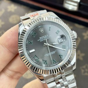 Đồng Hồ Rolex Fake Máy Nhật Mặt Wimbledon DateJust 31-36-41mm (2)
