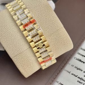 Đồng Hồ Rolex Fake Máy Nhật Nam Đính Full Đá Day-Date 40mm (1)