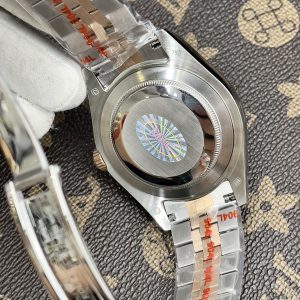 Đồng Hồ Rolex Máy Nhật DateJust Mặt Vi Tính Màu Demi Hồng (4)