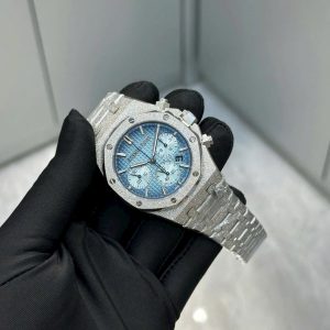 Đồng Hồ Audemars Piguet Chế Tác Royal Oak 26331 Frosted Gold Mặt Xanh 41mm (2)