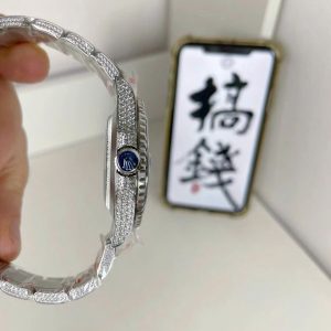 Đồng Hồ Audemars Piguet Chế Tác Royal Oak 26331 Frosted Gold Mặt Xanh 41mm (2)