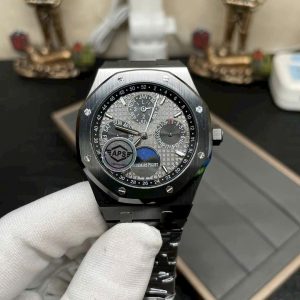 Đồng Hồ Audemars Piguet Rep 11 Royal Oak Black Ceramic 26579CE Xưởng APS 41mm (9)