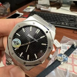 Đồng Hồ Audemars Piguet Royal Oak 15500ST Rep 11 Mặt Đen Xưởng APS 41mm (1)