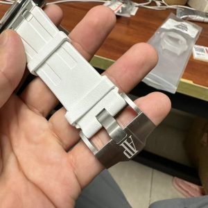 Đồng Hồ Audemars Piguet Royal Oak 15710 Dây Cao Su Trắng Xưởng APS 42mm (1)