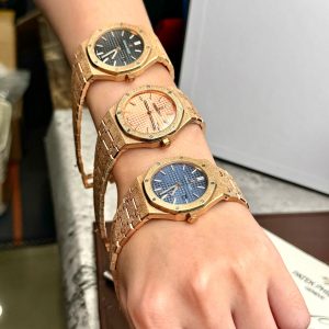 Đồng Hồ Audemars Piguet Royal Oak Nữ Dây Kim Loại Frosted Máy Pin 34mm (6)