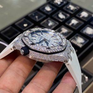 Đồng Hồ Audemars Piguet Royal Oak Offshore Đính Moissanite 15720ST 42mm (1)