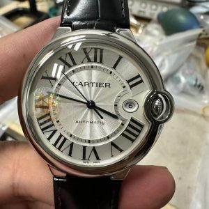 Đồng Hồ Cartier Ballon Bleu Nam Dây Da Xưởng AF Máy Cơ 42mm (1)