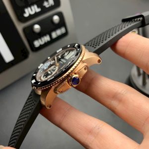 Đồng Hồ Cartier Calibre De Cartier Diver Replica Cao Cấp Xưởng JF 42mm (6)