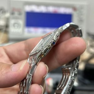 Đồng Hồ Cartier Panthère De Cartier Mặt Xà Cừ Đính Đá Xưởng AF 22x30mm (1)