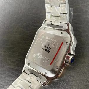 Đồng Hồ Cartier Santos WSSA0047 Replica Mặt Trắng Xưởng GF (6)