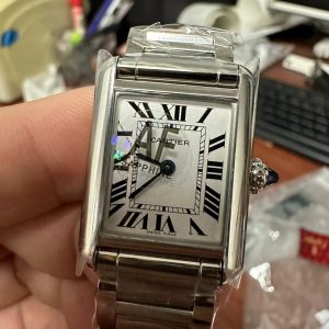 Đồng Hồ Cartier Tank Must Nam Dây Kim Loại Máy Pin 31x41mm (2)
