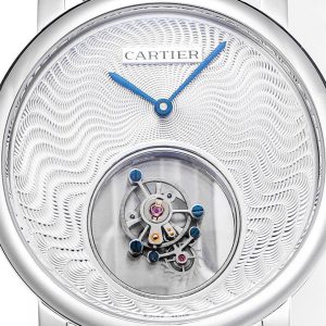 Đồng Hồ Cartier Tourbillon Mặt Số Trắng Họa Tiết Guilloche 42mm (3)